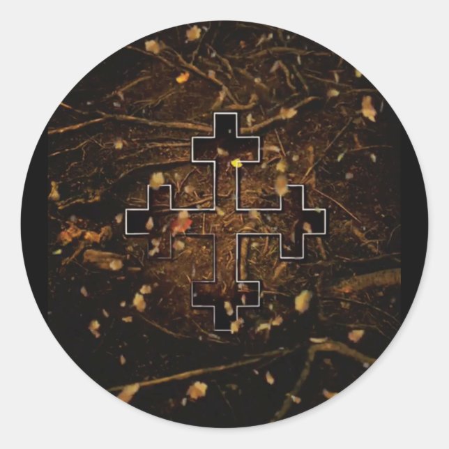 Adesivo Redondo A Mãe Excelente (Terra) cruza Māra (Frente)