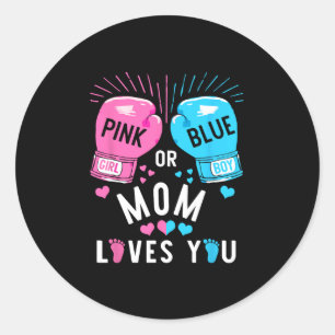 Adesivo Redondo A Mãe Rosa Ou Azul Te Ama A Vingança De Gênero Pa