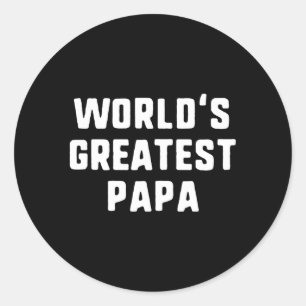 Adesivo Redondo A Maior Família Papa Do Mundo