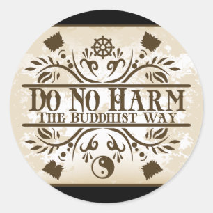 Adesivo Redondo A maneira budista