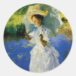 Adesivo Redondo A Manhã Caminhando