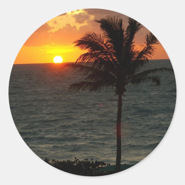 Adesivo Redondo A manhã quebrou (Frente)