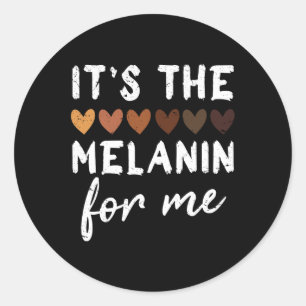 Adesivo Redondo A Melanina Para Mim Melanata História Negra Mês 1