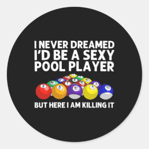 Adesivo Redondo A Melhor Design De Piscina Para Homens Billiões So