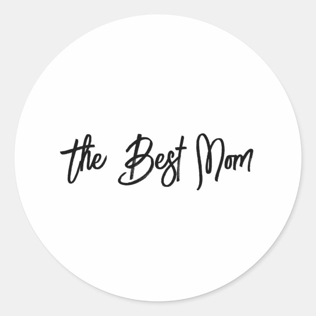 Adesivo Redondo A melhor mãe (Frente)