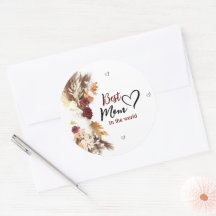 A melhor mãe do mundo no autocolante