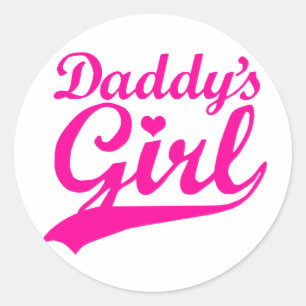 Adesivo Redondo A menina do pai