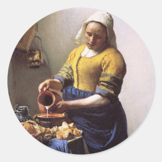 Adesivo Redondo A Milkmaid