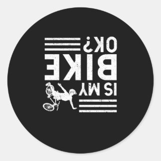 Adesivo Redondo A minha bicicleta de montanha está bem Engraçada?