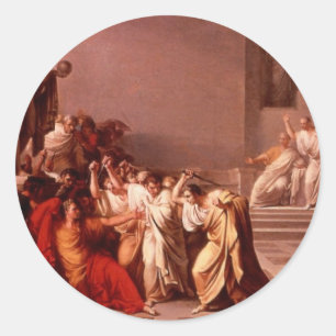Adesivo Redondo A morte de Caesar