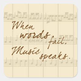 Adesivo Redondo A música fala