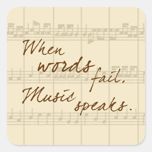 Adesivo Redondo A música fala (Frente)