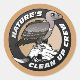 Adesivo Redondo A natureza limpa o grupo