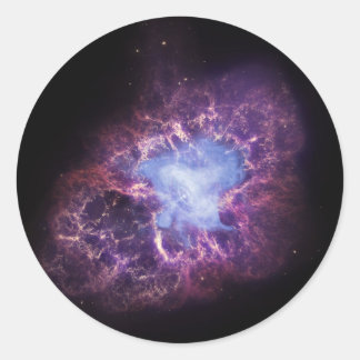 Adesivo Redondo A Nebulosa Do Caranguejo