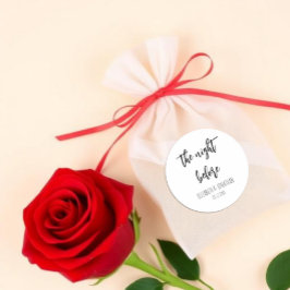 Adesivo Redondo A Noite Antes Do Janto De Ensaio De Casamento