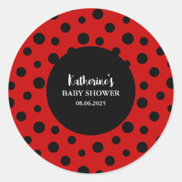 Adesivo Redondo A nossa pequena senhora está a caminho chá de fral