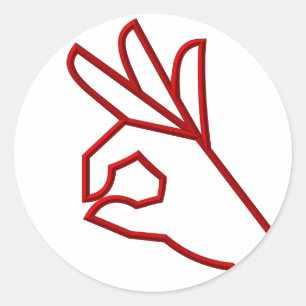 Adesivo Redondo A-Ok