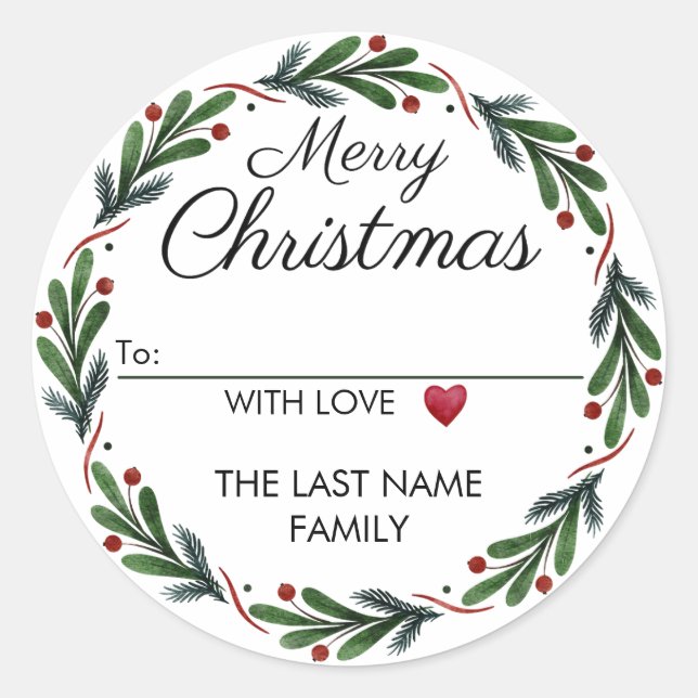 Adesivo Redondo A partir dos Stickers Verdes e Vermelhos (Frente)