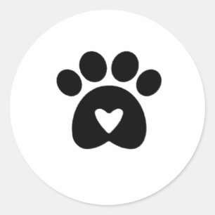 Adesivo Redondo A pata do amor, etiqueta!