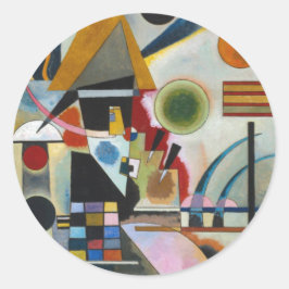 Adesivo Redondo A pintura Abstrato de Kandinsky