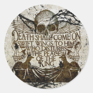 Adesivo Redondo A praga do Pharaoh