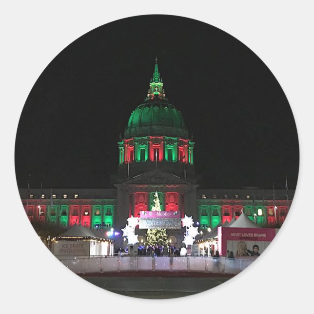 Adesivo Redondo A Prefeitura de São Francisco nº 4 (Frente)