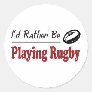 Adesivo Redondo A preferencialmente esteja jogando o rugby