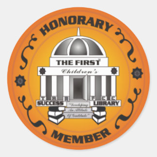 Adesivo Redondo A Primeira Biblioteca de Sucesso para Crianças
