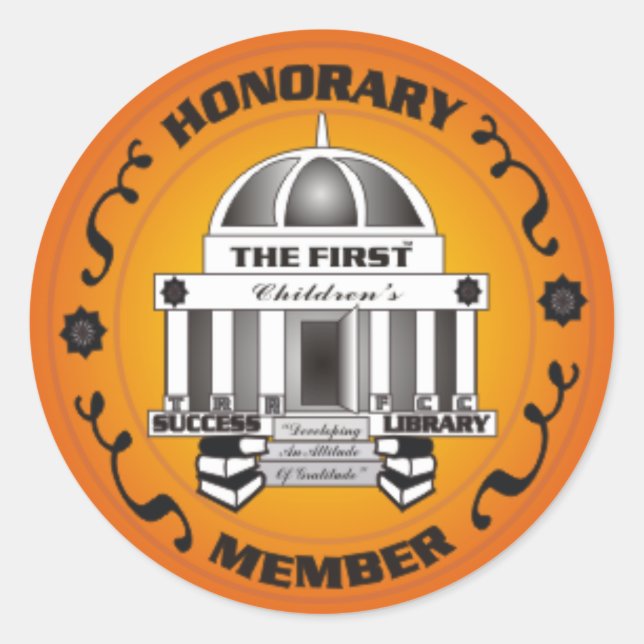 Adesivo Redondo A Primeira Biblioteca de Sucesso para Crianças (Frente)