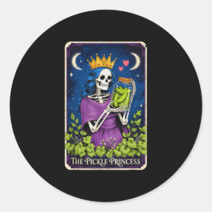 Adesivo Redondo A princesa do picles tarot carta amante mulheres m