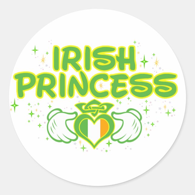 Adesivo Redondo A Princesa Irlandesa (Frente)