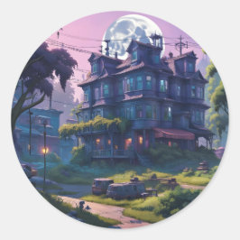 Adesivo Redondo A Propriedade Esqu