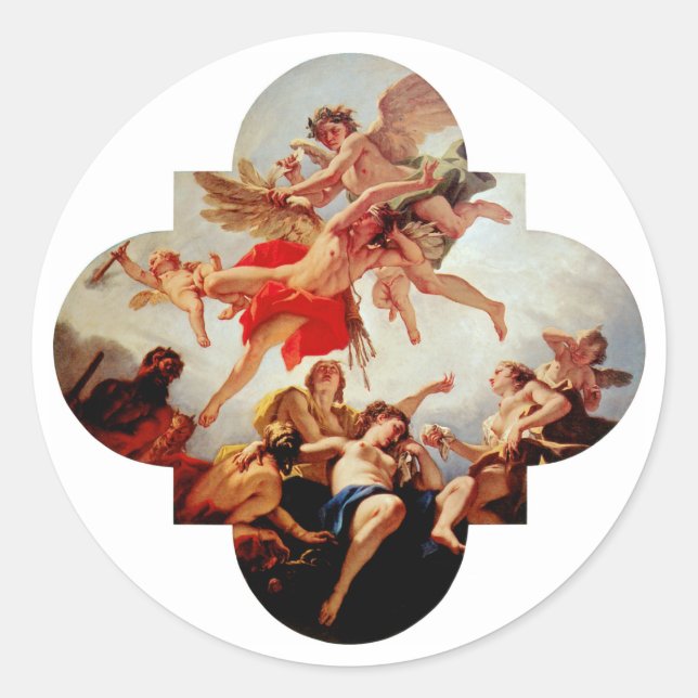 Adesivo Redondo A punição do amor (Frente)