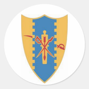 Adesivo Redondo A quarta cavalaria Crest