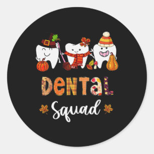 Adesivo Redondo A Queda Da Pumpkin Na Esquadra Dental Deixa Dentis