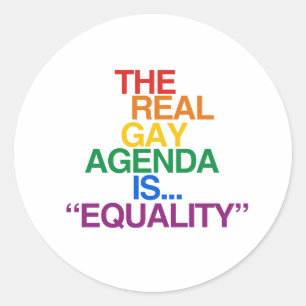 ADESIVO REDONDO A REAL AGENDA DA GAY