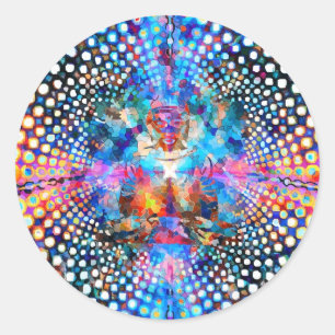 Adesivo Redondo A rede do Indra