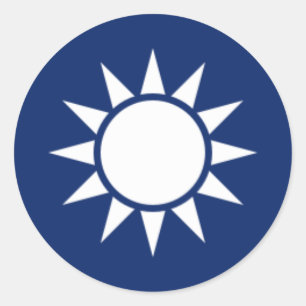 Adesivo Redondo A República da China Roundel