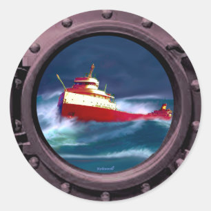 ADESIVO REDONDO A RUPTURA DO EDMUND FITZGERALD