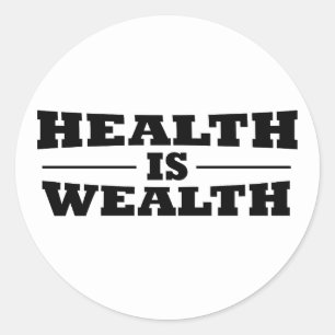 Adesivo Redondo A saúde é riqueza