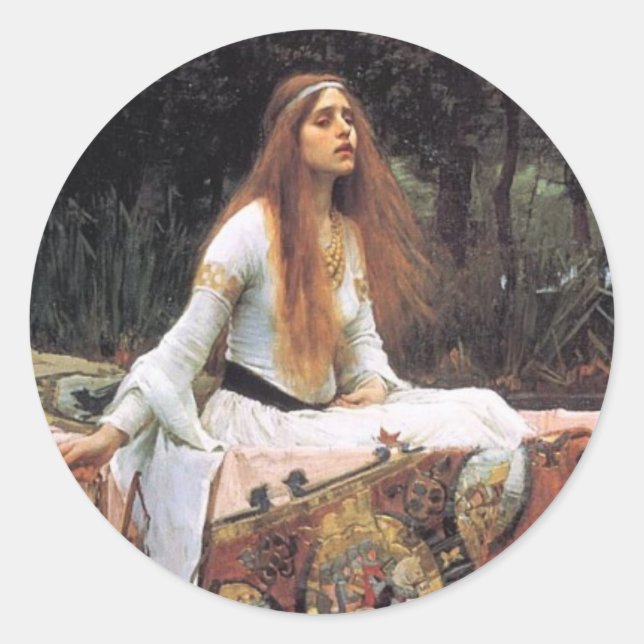 Adesivo Redondo A Senhora das Palavras (Frente)