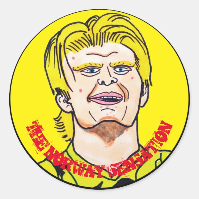 Adesivo Redondo A Sensação da Noruega (Frente)