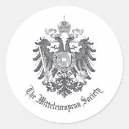 Adesivo Redondo A Sociedade Mitteleeuropeia encabeça a águia