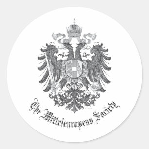 Adesivo Redondo A Sociedade Mitteleeuropeia encabeça a águia