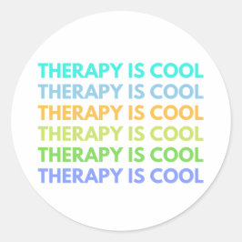 Adesivo Redondo A Terapêutica É Legal