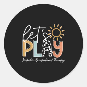 Adesivo Redondo A Terapia Ocupacional É O Meu Engraçado Mal Terapi