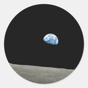 Adesivo Redondo A terra aumenta da lua
