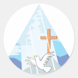 Adesivo Redondo A Trindade - Deus, o Pai Filho e o Espírito Santo