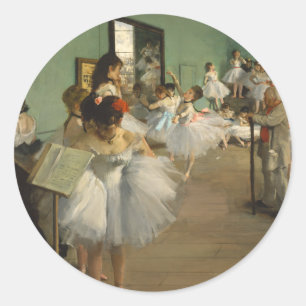Adesivo Redondo A turma de dança. Edgar Degas