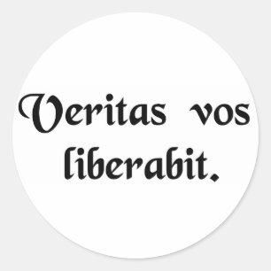 Adesivo Redondo A verdade ajustá-lo-á livre